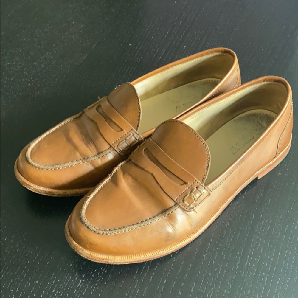 J Crew Ryan Loafer Cognac/Saddle Size 6
